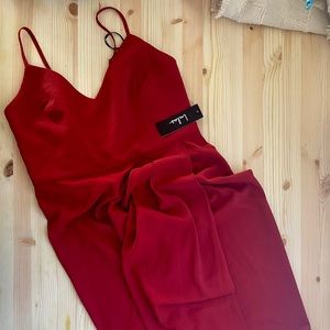 Lulus red midi dress